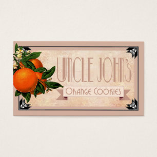 Art Deco Uncle John's orange cookies favour   blus