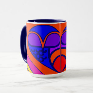 Art Deco Valentine Heart Mug