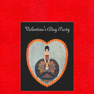 Art Deco Valentine Invitation