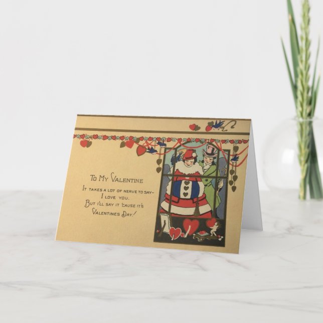 Art Deco Valentine's Day Card (Front)