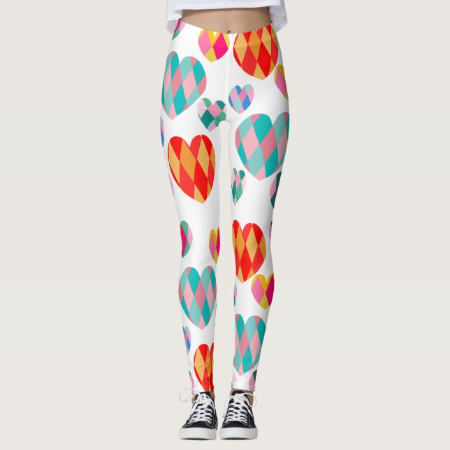 Art Deco Valentine's Leggings (Front)
