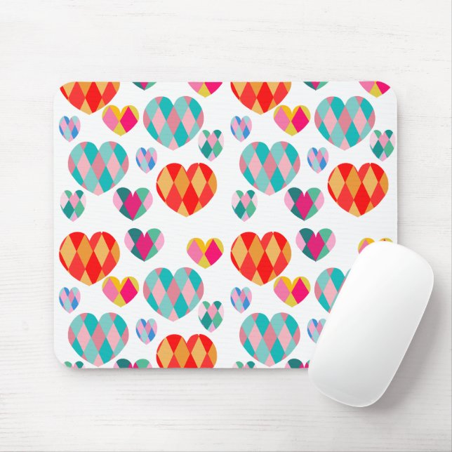 Art Deco Valentine's Mouse Pad (With Mouse)