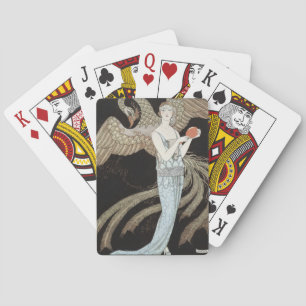 Art Deco Vintage 1920s Fashion Flapper Phoenix Playing Cards