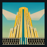 Art Deco Vintage Building Poster 2<br><div class="desc">Art Deco Vintage Building Poster</div>