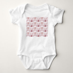 Art deco, vintage elegant wallpaper. baby bodysuit