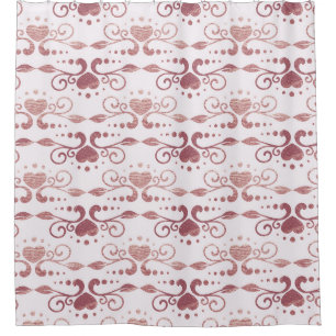 Art deco, vintage elegant wallpaper. shower curtain