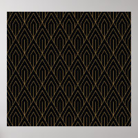 Art Deco: vintage geometric wallpaper.