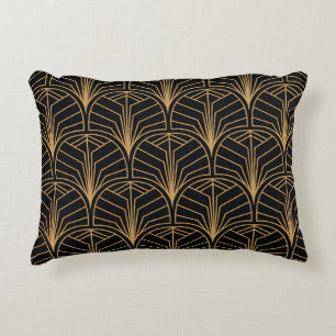 Art Deco, vintage minimalistic pattern. Decorative Cushion