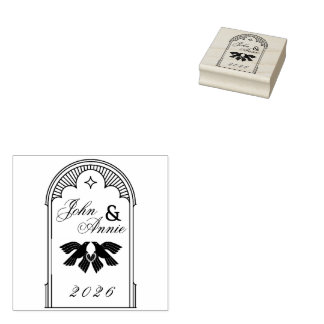Art Deco Vintage Wedding Brand Stamp