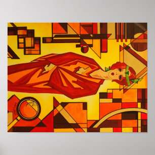 Art Deco Vogue Stylish 1930s poster