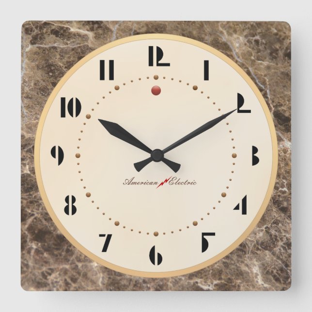 Art Deco Wall Clock (Front)