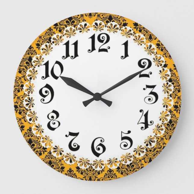 Art Deco Wall Large Clock (Front)