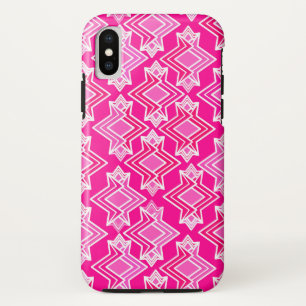 Art Deco Wallpaper Pattern, Fuchsia Pink Case-Mate iPhone Case