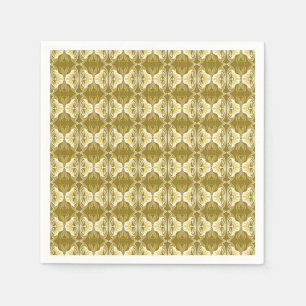 Art Deco wallpaper pattern - gold and white Napkin