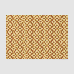 Art Deco Wallpaper Pattern, Golden Brown Tissue Paper