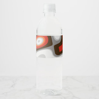 Art Deco Water Bottle Label