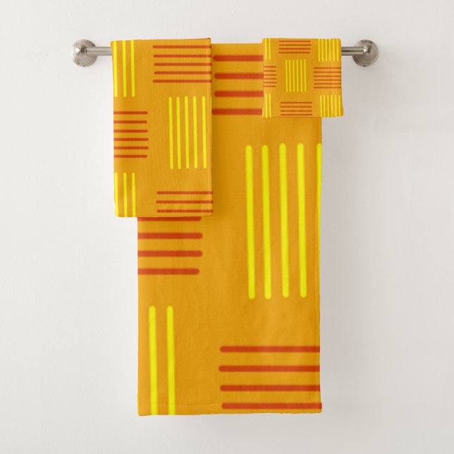 Art Deco Weave Bath Towel Set (Insitu)