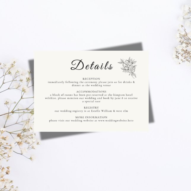 Art Deco Wedding Enclosure Card  (Creator Uploaded)