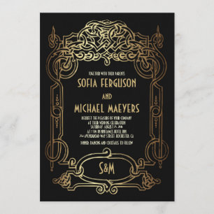 Art Deco Wedding Invitation