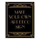Art Deco Wedding or Party Sign make your own