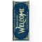 Art Deco Wedding Reception Welcome Gold Dark Blue