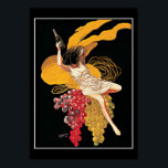Art Deco Wine Grapes vintage  Print Poster<br><div class="desc">Art Deco Wine Grapes vintage Print Poster Sparkling Wine Champagne vintage images, vintage posters, retro images, vintage illustrations, victorian images, vintage graphics, vintage retro, Popular, Décor Styles, retro style poster, vintage poster, art, vintage, cool, modern, victorian, country, landscapes, retro, art deco, mediterranean, asian, french, art nouveau, vintage illustrations, vintage store...</div>