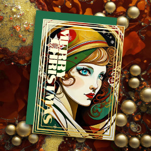Art Deco Woman Christmas