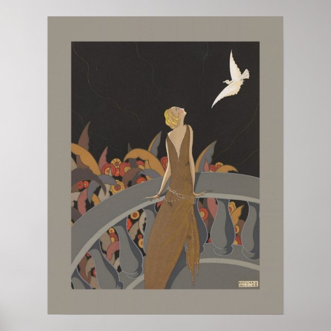Art Deco Woman Poster (Front)