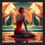 art deco woman poster<br><div class="desc">art deco woman poster</div>