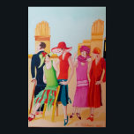 Art Deco Women Poster<br><div class="desc">Art Deco Women and Fashion Artwork

This oil painting is from my Art Deco collection created using professional grade oil paint on stretched gallery wrapped canvas.</div>