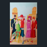 Art Deco Women Poster<br><div class="desc">Art Deco Women and Fashion Artwork

This oil painting is from my Art Deco collection created using professional grade oil paint on stretched gallery wrapped canvas.</div>