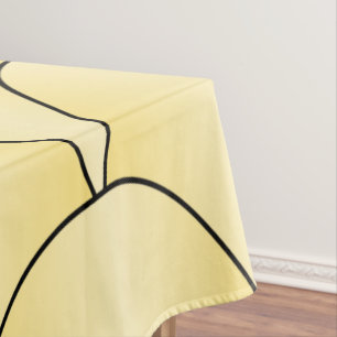 Art Deco Yellow Scales Design Tablecloth