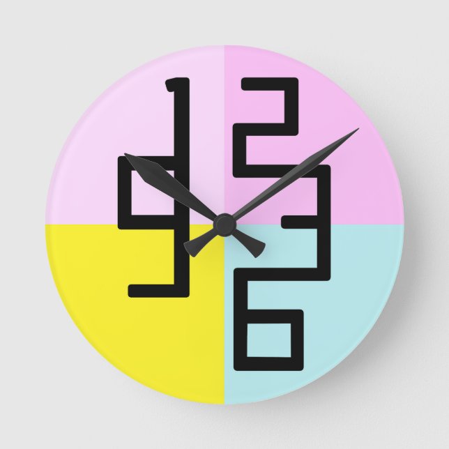 Art design modern watch round clock (Front)