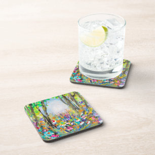 Art design natural coaster set of 6