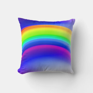 Art design rainbow colourful abstract cushion