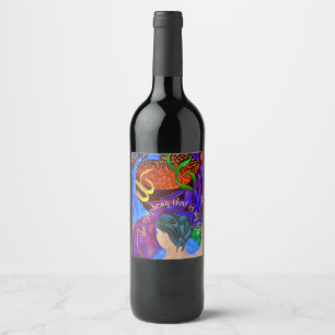 Art design the symphony that is my life wine label