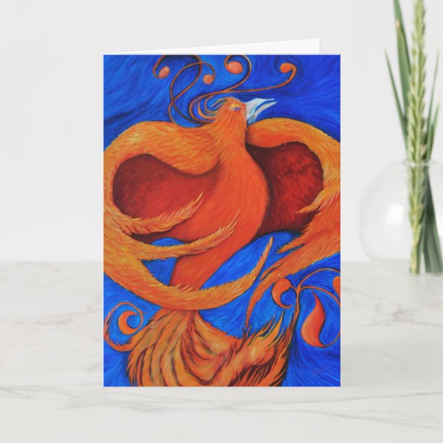 art designer cards greeting Phoenix (Front)