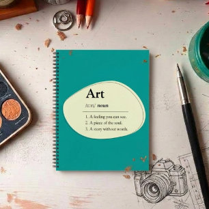 Art Dictionary Style Sketchbook Notebook