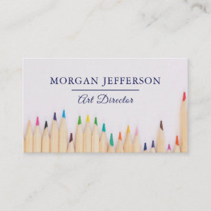 Art Director Artist Studio Gallery Coloured Pencil Business Card