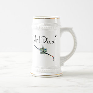 "Art Diva" -‘til death do we Art. Beer Stein