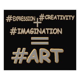 "ART EQUATION" Cute Expression Design. Buy Now Photo Print