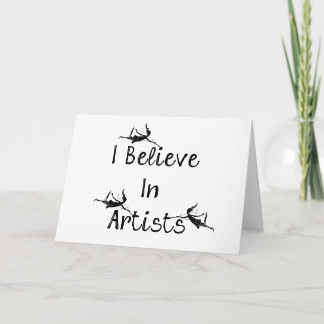 Art Fairies: I Believe In Artists Encouragement Card (Front)