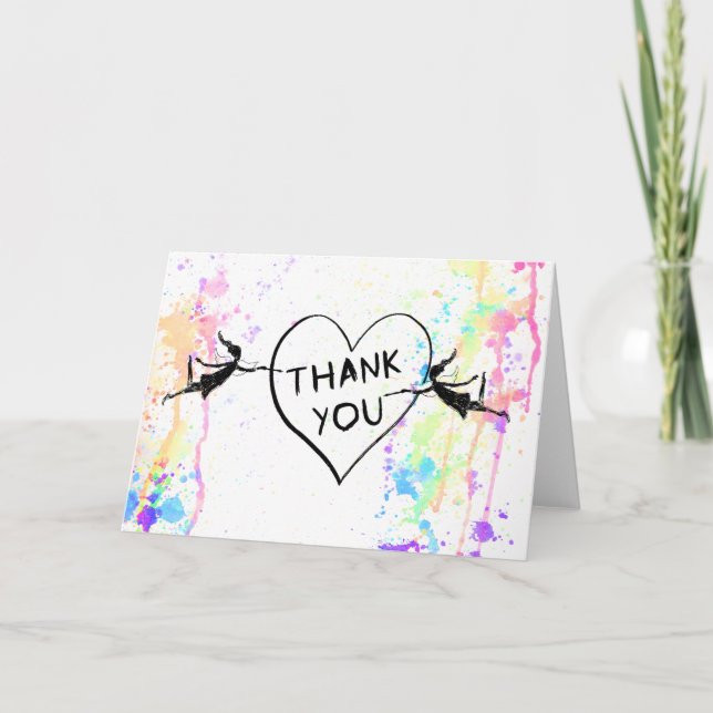 Art Fairies: Thank You Heart Card (Front)