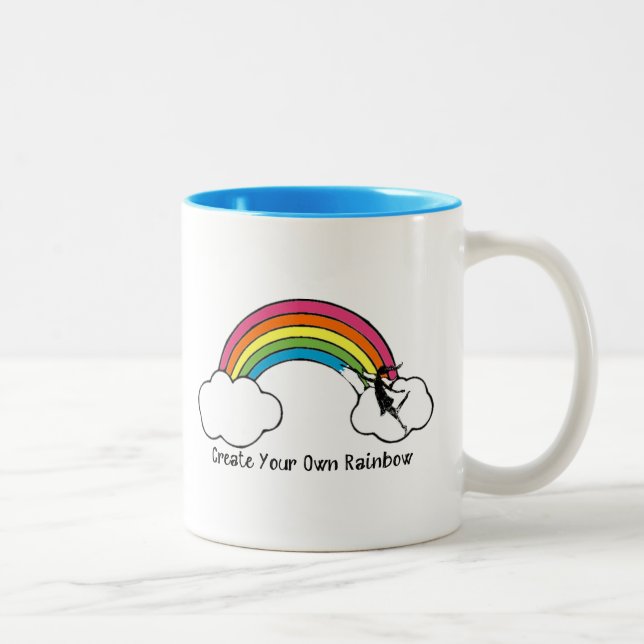 Art Fairy: Create Your Own Rainbow Two-Tone Coffee Mug (Right)