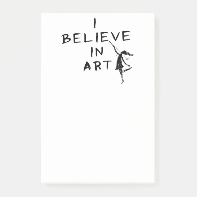 Art Fairy: I Believe In Art Post-it Notes (Front)