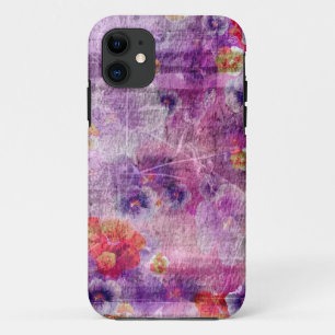 Art floral grunge background pattern 2 iPhone 11 case