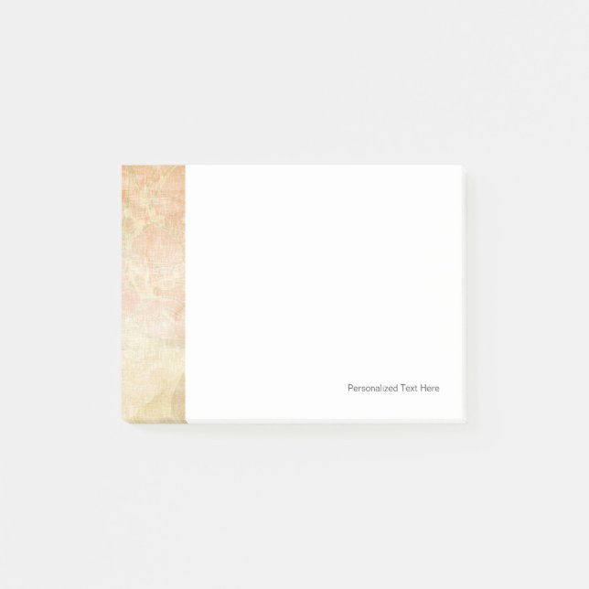 art floral grunge background pattern post-it notes (Front)