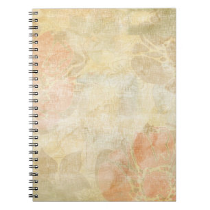 art floral grunge background pattern spiral notebook