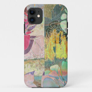 Art floral grunge pattern iPhone 11 case
