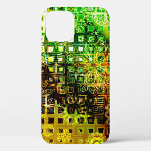 art floral ornament grunge backgroundgraphic,grung iPhone 12 case